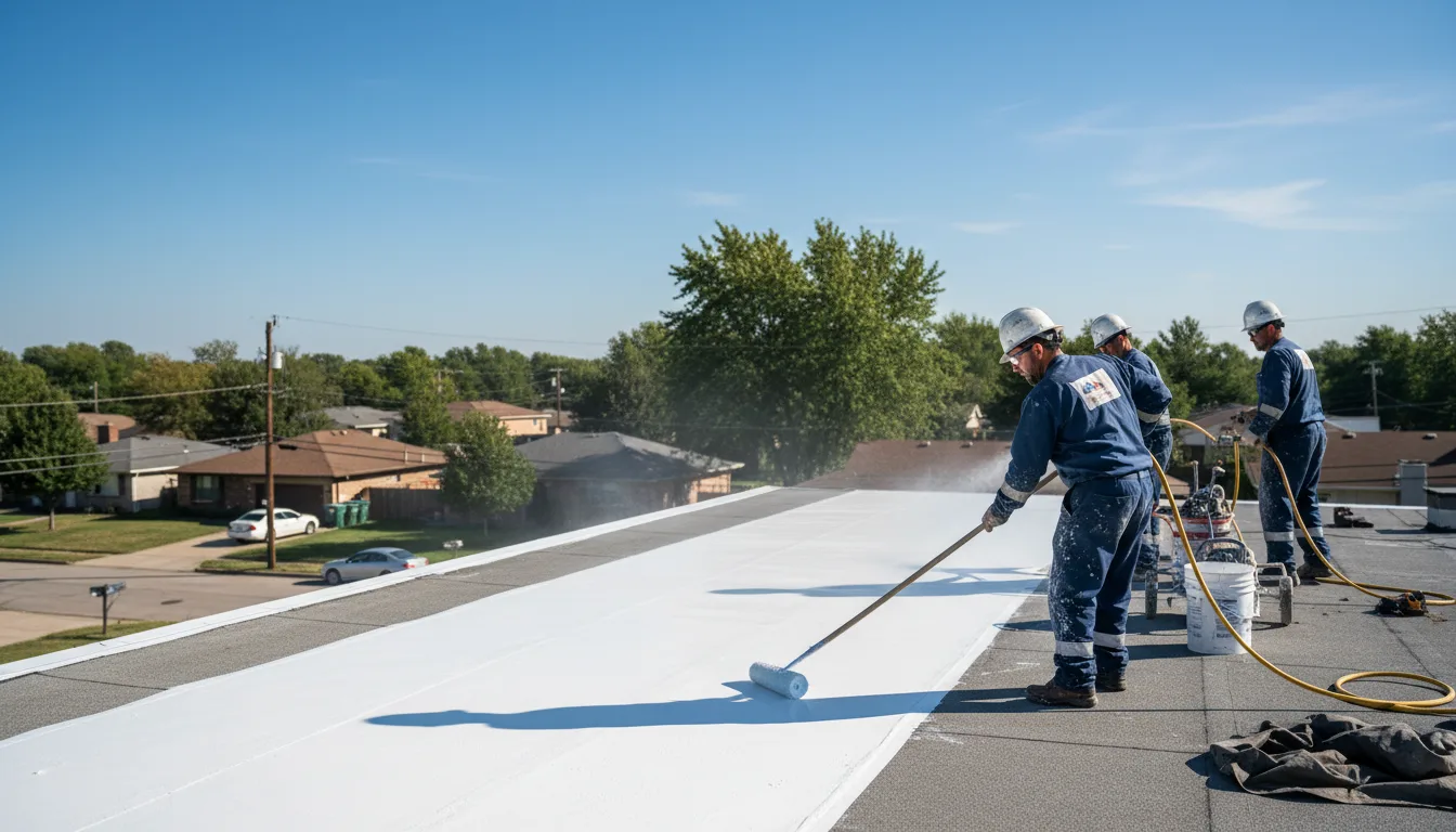 Commercial roof coating in Angola, IN near me